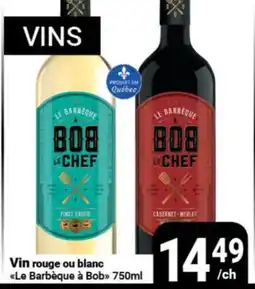Pasquier Vin rouge ou blanc Le Barbaque à Bob offer