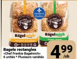 Pasquier Bagels rectangulaires Chef Frankie Bagelwich offer