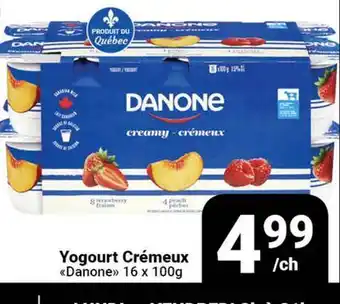 Pasquier Yogourt Crèmeux Danone offer