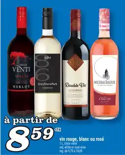 Marché Richelieu VIN ROUGE, BLANC OU ROSÉ | RED, WHITE OR ROSÉ WINE offer