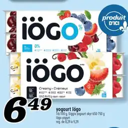 Marché Richelieu YOGOURT IÖGO | IÖGO YOGURT offer