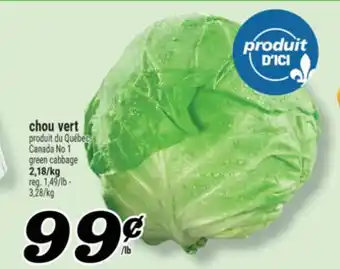 Marché Richelieu CHOU VERT | GREEN CABBAGE offer