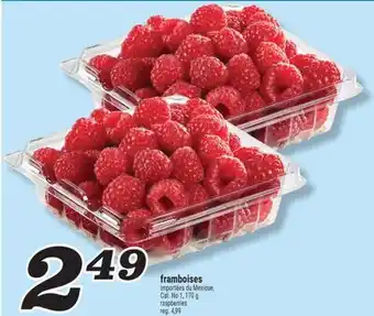Marché Richelieu FRAMBOISES | RASPBERRIES offer