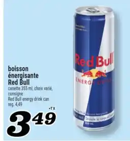 Marché Richelieu BOISSON ÉNERGISANTE RED BULL | RED BULL ENERGY DRINK CAN offer