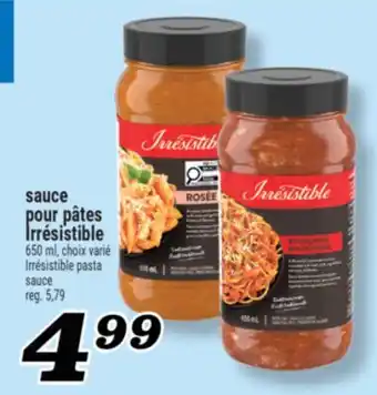 Marché Richelieu SAUCE POUR PÂTES IRRÉSISTIBLE | IRRÉSISTIBLE PASTA SAUCE offer