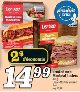 Marché Richelieu SMOKED MEAT MONTRÉAL LESTERS | LESTERS MONTRÉAL SMOKED MEAT offer