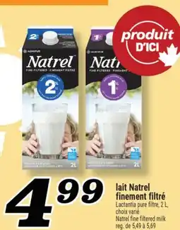 Marché Richelieu LAIT NATREL FINEMENT FILTRÉ | NATREL FINE FILTERED MILK offer