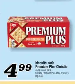 Marché Richelieu BISCUITS SODA PREMIUM PLUS CHRISTIE | CHRISTIE PREMIUM PLUS SODA CRACKERS offer