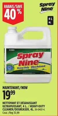 Canadian Tire Spray Nine HEAVY-DUTY CLEANER/DEGREASER offer
