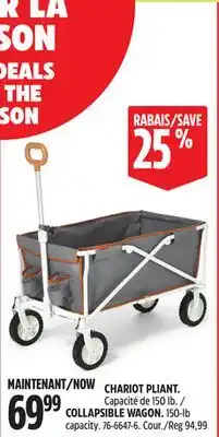 Canadian Tire Outbound COLLAPSIBLE WAGON offer