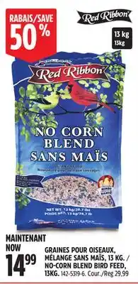 Canadian Tire RED RIBBON NO-CORN BLEND BIRD FEED offer
