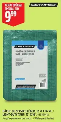 Canadian Tire Certified 12x16-ft Light-Duty Waterproof Poly Tarp offer