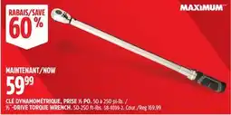 Canadian Tire 1⁄2˝-DRIVE TORQUE WRENCH offer