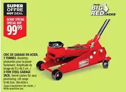 Canadian Tire Big Red Hydraulic 3 Ton Floor Jack offer