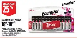 Canadian Tire Energizer Alkaline MAX Double A Batteries, 24-pk offer