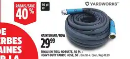 Canadian Tire YARDWORKS HEAVY-DUTY FABRIC HOSE, 50´ offer
