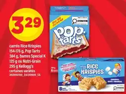 Maxi CARRÉS RICE KRISPIES 154-176 G, POP TARTS 384 G, BARRES SPECIAL K 125 G OU NUTRI-GRAIN 295 G offer