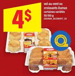 Maxi VOL-AU-VENT OU CROISSANTS DUMAS, 50/160 G offer