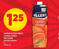 Maxi COCKTAIL DE FRUITS ALLEN'S | FRUIT COCKTAIL offer