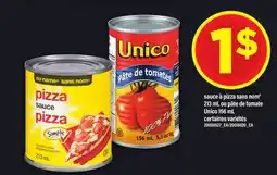 Maxi SAUCE À PIZZA SANS NOM , 213 ML OU PÂTE DE TOMATE UNICO, 156 ML offer