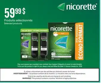 Jean Coutu NICORETTE Selected products offer