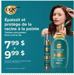 Jean Coutu OGX Selected hair care products offer