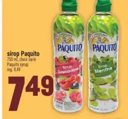 Marché Adonis SIROP PAQUITO | PAQUITO SYRUP offer
