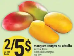 Marché Adonis Mangues rouges ou ataulfo | Red or ataulfo mangoes offer