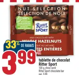 Marché Adonis Tablette de chocolat Ritter Sport | Ritter Sport chocolate bar offer