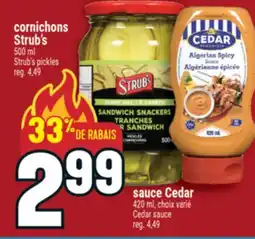 Marché Adonis sauce Cedar | Cedar sauce offer
