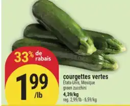 Marché Adonis COURGETTES VERTES | GREEN ZUCCHINI offer