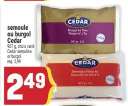 Marché Adonis SEMOULE OU BURGOL CEDAR | CEDAR SEMOLINA OR BURGOL offer