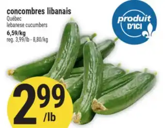 Marché Adonis concombres libanais | lebanese cucumbers offer
