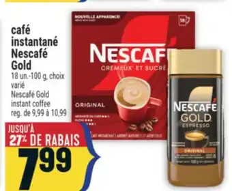 Marché Adonis café instantané Nescafé Gold | Nescafé Gold instant coffee offer