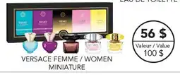 Jean Coutu VERSACE WOMEN MINIATURE offer