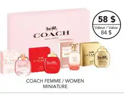 Jean Coutu COACH WOMEN MINIATURE offer