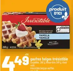 Metro GAUFRES BELGES IRRÉSISTIBLE | IRRÉSISTIBLE BELGIAN WAFFLES offer