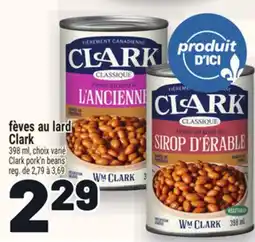 Metro FÈVES AU LARD CLARK | CLARK PORK'N BEANS offer