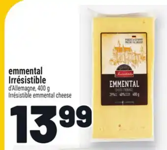 Metro EMMENTAL IRRÉSISTIBLE | IRRÉSISTIBLE EMMENTAL CHEESE offer