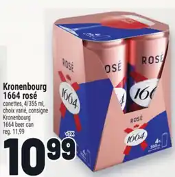 Metro KRONENBOURG 1664 ROSÉ | KRONENBOURG 1664 BEER CAN offer