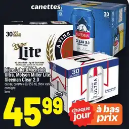 Metro BIÈRE LABATT MICHELOB ULTRA, MOLSON MILLER LITE, SLEEMAN CLEAR 2.0 | BEER offer