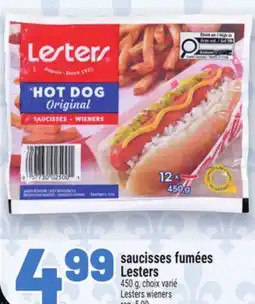 Metro SAUCISSES FUMÉES LESTERS | LESTERS WIENERS offer