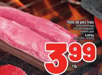 Metro FILETS DE PORC FRAIS | FRESH PORK TENDERLOINS offer