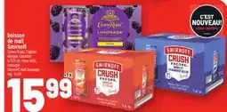 Metro BOISSON DE MALT SMIRNOFF | SMIRNOFF MALT BEVERAGE offer