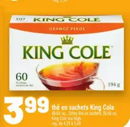 Metro THÉ EN SACHETS KING COLE | KING COLE TEA BAGS offer