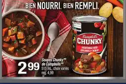Metro SOUPES CHUNKY DE CAMPBELLS offer