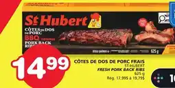 Marches Tradition ST-HUBERT FRESH PORK BACK RIBS offer