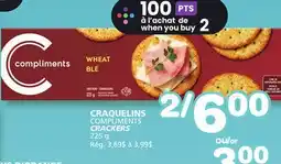 Marches Tradition COMPLIMENTS CRACKERS offer