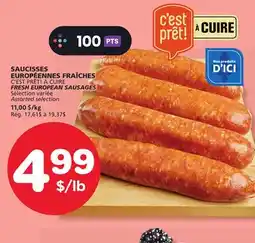 Marches Tradition C'EST PRÊT! À CUIRE FRESH EUROPEAN SAUSAGES SAUSAGES offer