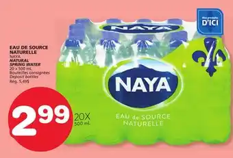 Marches Tradition NAYA NATURAL SPRING WATER offer